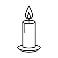 oil lamp vector illustration