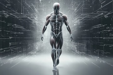 Exploration of the human form through dynamic graphic layouts in advertising