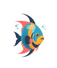 Tropical Fish – Vector Illustration - Clipart
