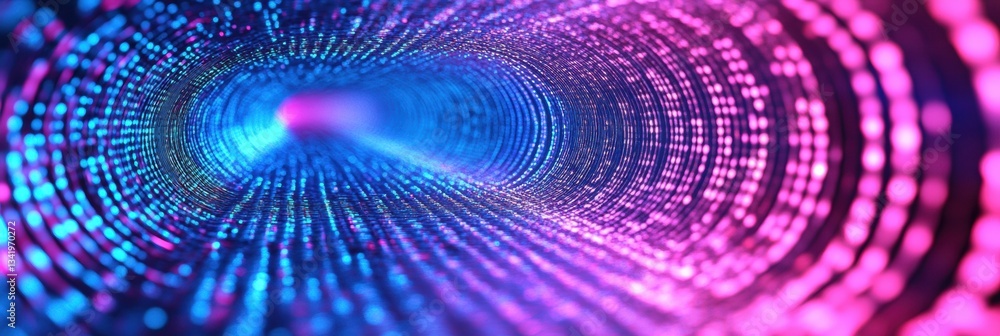 Aufkleber Quantum Velocity Next-Gen Digital Transformation Visualized - AI-Powered Data Stream Acceleration in Immersive Cybernetic Network Architecture