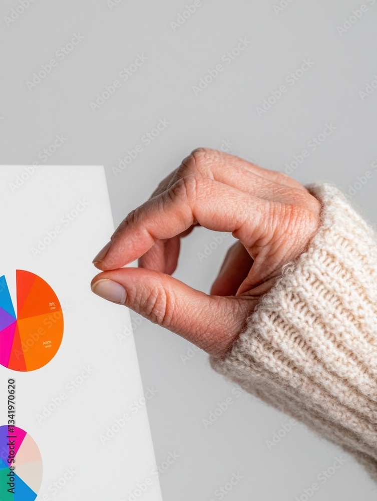 Leinwandbilder minimalist data visualization tactile analytics with cozy tech aesthetic - intuitive business intell