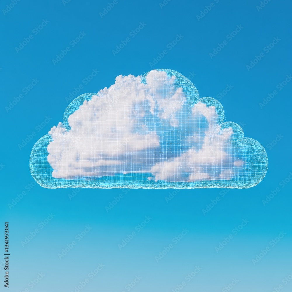 Poster digital cloud fusion immersive ai weather forecasting visualization - next-gen meteorological innova