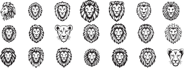 Hand drawn tiger head illustration