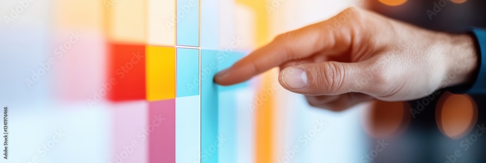 Poster Data-Driven Decision Making Minimalist Financial Analytics Visualization with Interactive Touch Interface - Next-Gen Business Intelligence for Strategic Performance Optimization