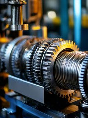 Fototapeta premium design, unnamed, self-healing, gear, mechanism, shape, memory, technology, futuristic, innovation, machine, engineering, concept, mechanical, repair, automation, smart, system, function, industrial, 