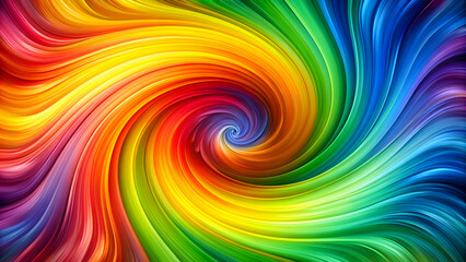Obraz premium Abstract Swirling Rainbow. A vibrant explosion of color and energy