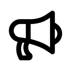 Megaphone icon . Loudspeaker Symbol. for mobile concept and web design. vector illustration on white background