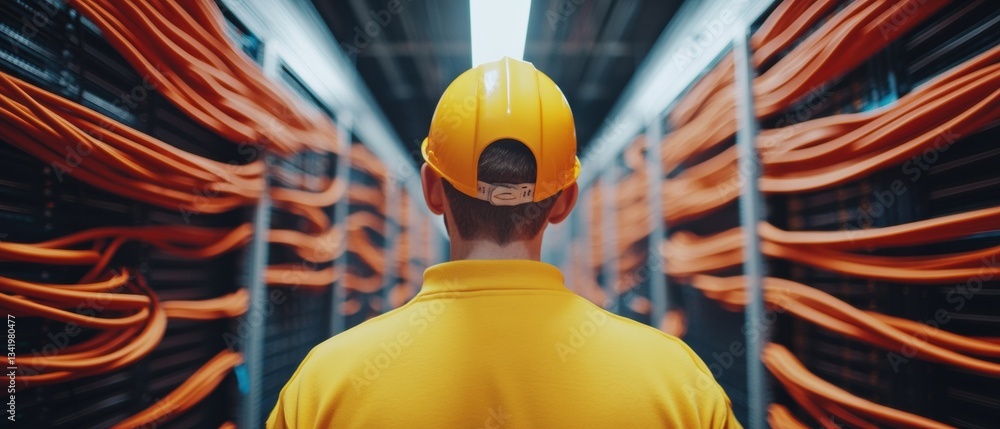Aufkleber Future-Ready Cybersecurity AI-Enhanced Network Infrastructure Monitoring with Dynamic Safety Visualization for Enterprise Digital Resilience