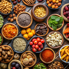 Superfoods. A Nutritious and Delicious Mix of Seeds. Nuts. and Fruits