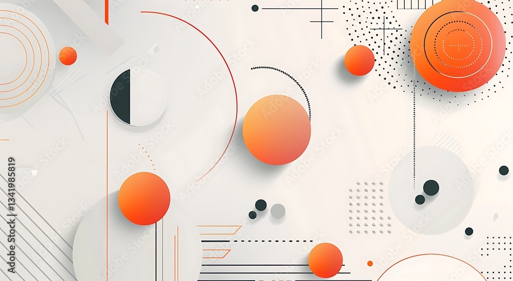 Poster abstract white background with geometric shapes and lines for a modern design vector presentation te