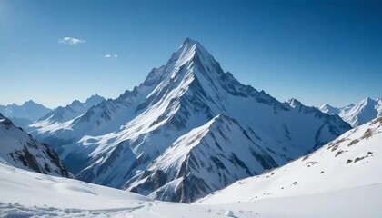 Snowy Mountain Peak Winter Wonderland
