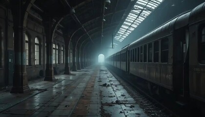 Abandoned Train Station Ghostly
