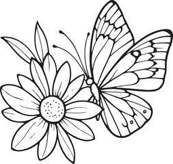 Obraz premium the art of butterfly silhouette victor design image isolated on the white background.
