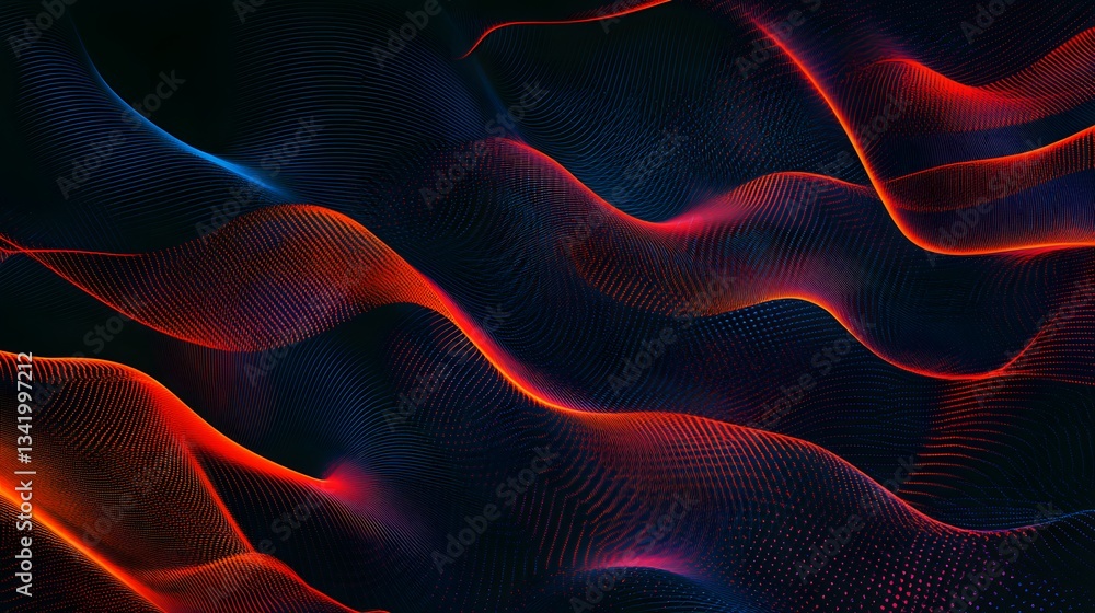 Wall mural 63. dynamic dark black background with thin diagonal lines cutting across, highlighted by a premium 
