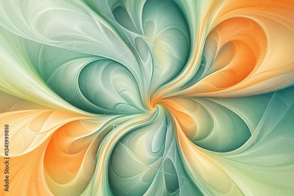 Poster abstract swirl: a mesmerizing blend of colors in a dynamic spiraling design