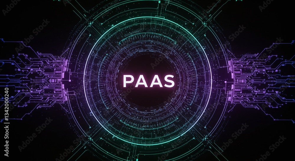 Poster platform-as-a-service conceptualized: a striking visual representation of 