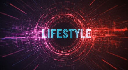 Obraz premium Digital Lifestyle: Futuristic design, 