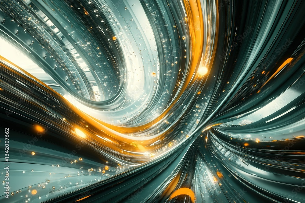 Poster abstract lines of light and motion creating a dynamic and modern visual