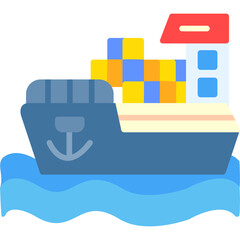 Cargo ship Icon