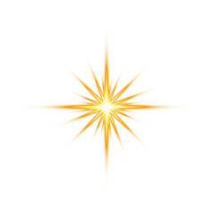 Fototapeta premium Soft and Warm Sunbeam Effect Isolated on Transparent Background