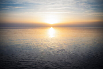 sunset at the sea