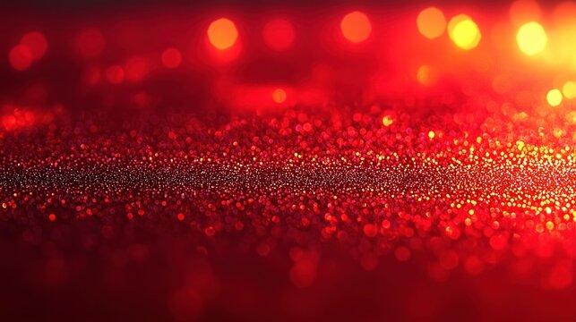 Red Abstract Texture: A vibrant abstract image features a rich textured surface with a mesmerizing bokeh effect, showcasing a spectrum of red hues and a warm, luminous glow.