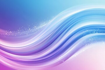 Abstract wave with blue and purple hues and scattered white sparkle effect