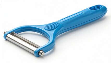 blue  plastic vegetable peeler  