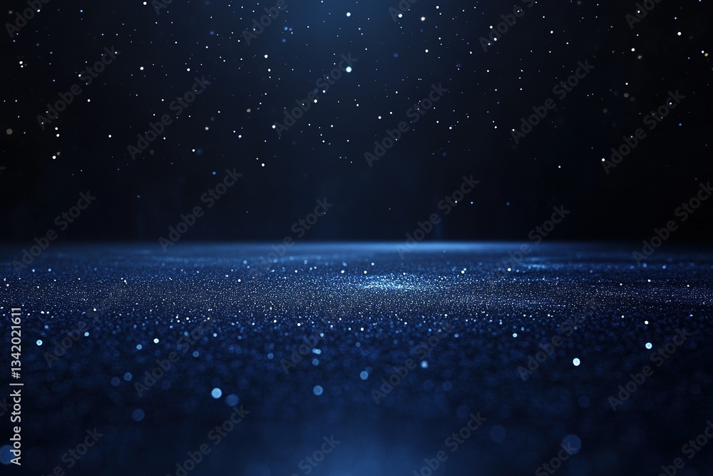 Aufkleber sparkling celestial floor with starry background creating an ethereal and magical scene