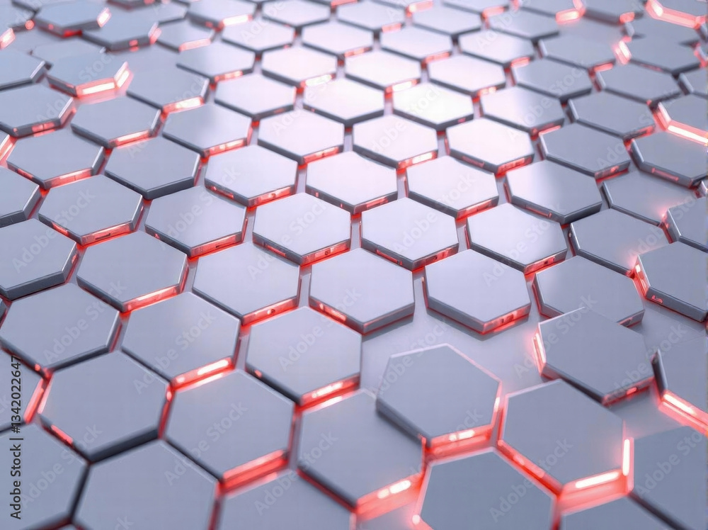 Poster hexagonal abstract background. hexagon futuristic modern technology background illustration. honeyco