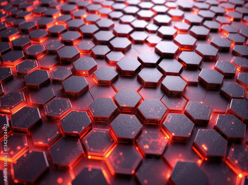 Poster hexagonal abstract background. hexagon futuristic modern technology background illustration. honeyco