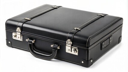 black leather briefcase