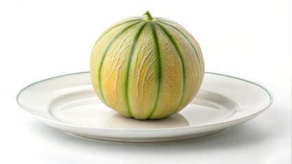 melon on a plate