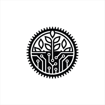 recommend clip art: circuit board vector silhouette line art illustration