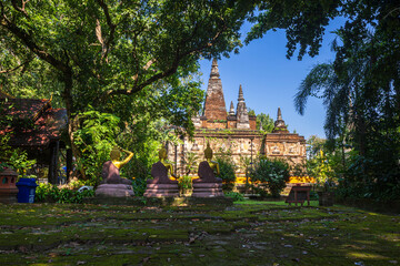 Wat Chet Yot or Wat Photharam Maha Wihan, seven pagoda temple It is a major tourist attraction in...