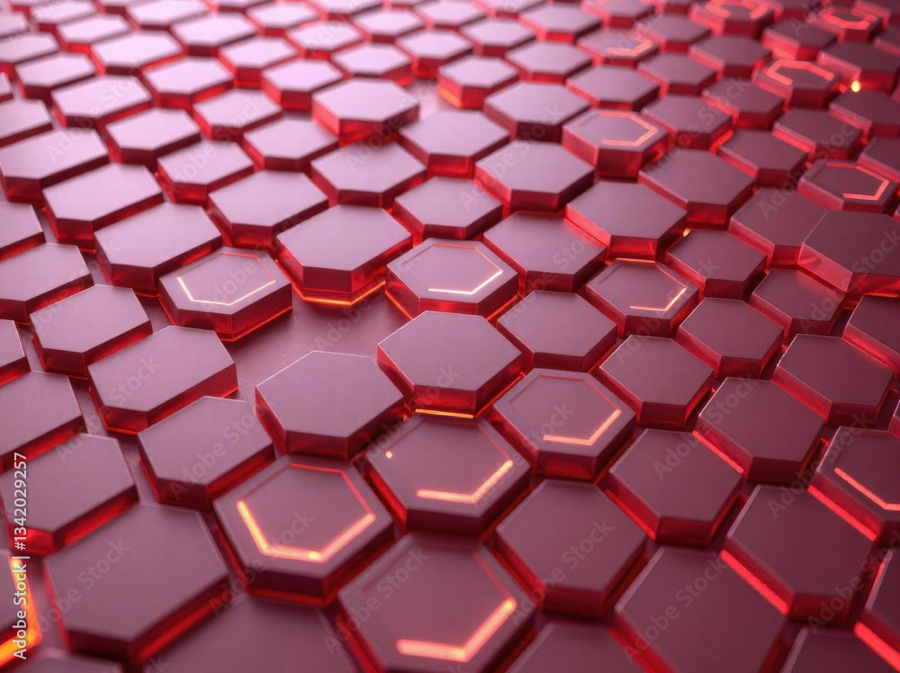 Poster hexagonal abstract background. hexagon futuristic modern technology background illustration. honeyco