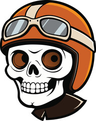 Skull Rider with Helmet