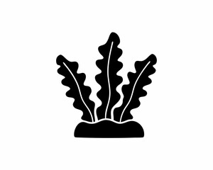 creative details Seaweed Icon vector illustration
