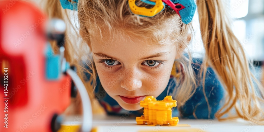Leinwandbilder immersive stem learning gen z youth exploring transformative printing tech with playful curiosity - 