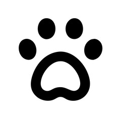 Fototapeta premium Paw Print Icon 