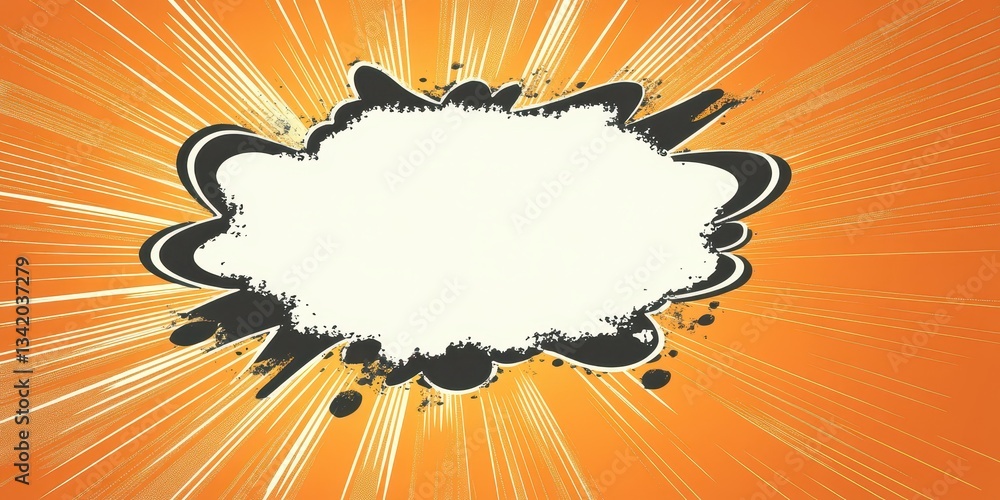 Poster dynamic dark noir comic background with explosion effect for graphic projects and illustrations feat