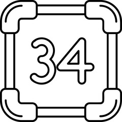 Thirty Four Icon