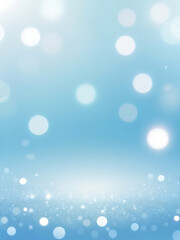 Obraz premium Dreamy Blue Abstract Bokeh Background with Soft Light and Sparkle Effects