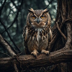 Fototapeta premium great horned owl