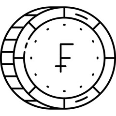French Franc Icon