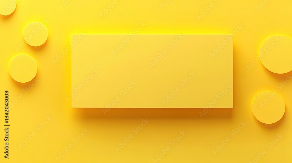 Poster capture attention and share reminders with this vibrant blank yellow sticky note, perfect for adding