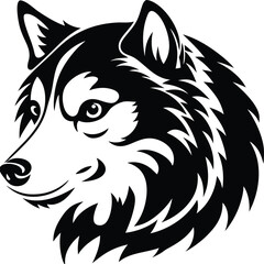 Dog head vector illustration