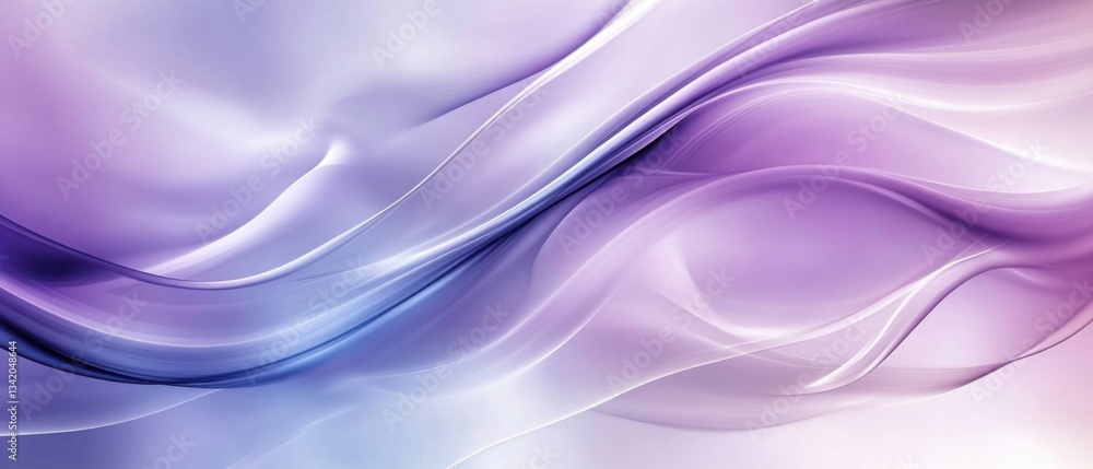 Aufkleber abstract flowing purple and white gradient background with smooth wave pattern for modern design and