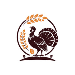 thanksgiving turkey vector silhouette illustration