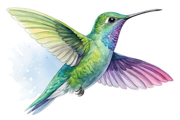 Fototapeta premium hummingbird and flower